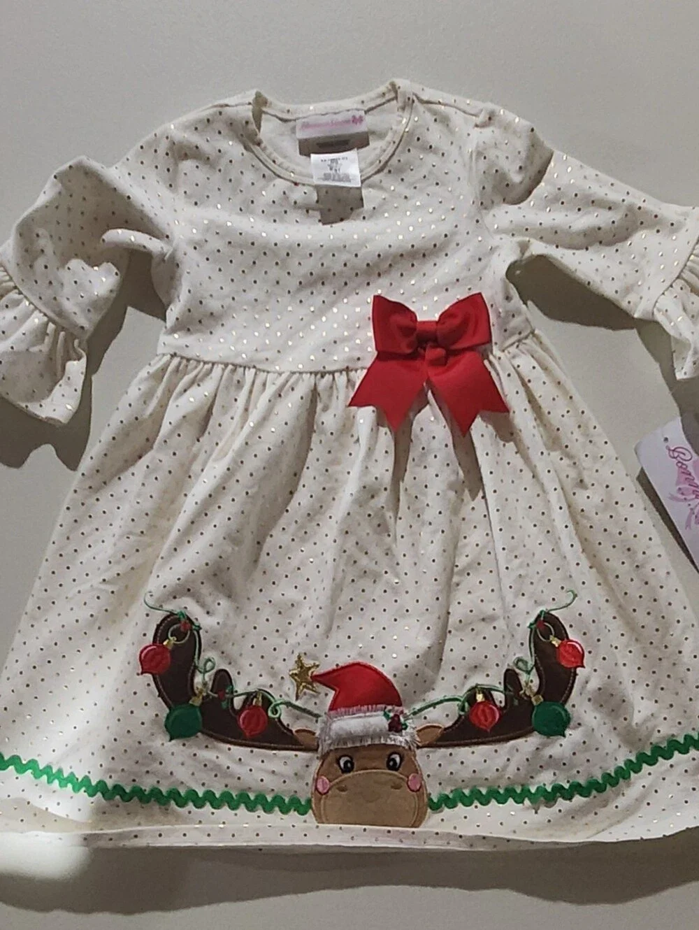 Bonnie Jean Toddler Christmas Dress Size 3T